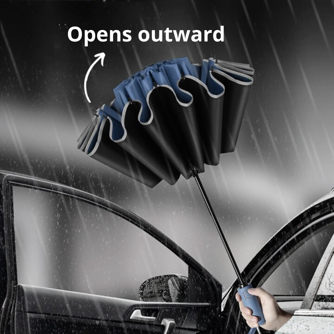 Inverted umbrella with integrated LED flashlight - Luxéa™ 